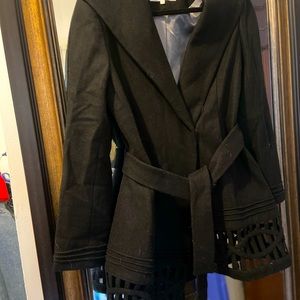 Women’s Peacoat With Cut Outs